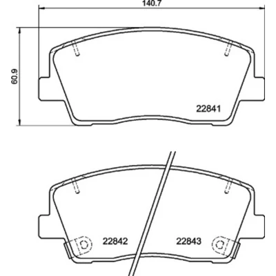 Abbildung von BREMBO P 30 108 Bremsbelagsatz mit akustischer Verschleißwarnung Anti Quietsch Blech Zubehör KIA: Stinger Schrägheck