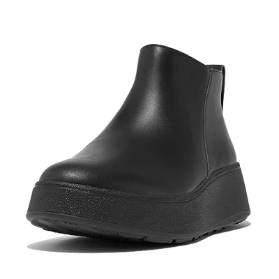 Abbildung von Fitflop Flatform ZIP Plateaustiefelette, Damen, Größe: 37, All black Schuhe