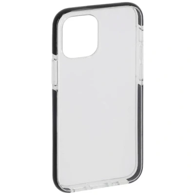 Abbildung von Hama Handyhülle für Apple iPhone 13 Pro „Protector“ (durchsichtige Hülle aus TPU, stoßfester Bumper Fallschutz, wasserabweisende Schutzhülle, flexibler Handyschutz) schwarzer Rand
