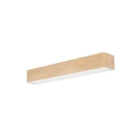 Abbildung von EGLO LED Wandleuchte Sania 6, Up und Down Leuchte, Wandlampe aus Metall in heller Holz Optik, Bad Spiegellampe, Badezimmer Flur Lampe, warmweiß, IP44