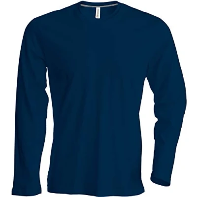 Abbildung von Herren T Shirt Langarm Rundhals Shirt, Leicht Körperbetont, in 20 Farben und Den Größen S, M, L, XL, 2XL, 3XL u. 4 XL von noTrash2003