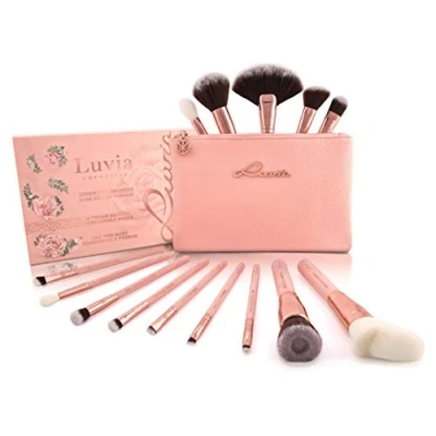 Abbildung von Luvia Cosmetics Essential Brushes Pinselset, Damen, Größe: One Size, Rose golden vintage