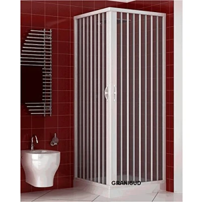 Abbildung von PVC Duschkabine 100x100 mit zentraler Öffnung Mod. Acquario