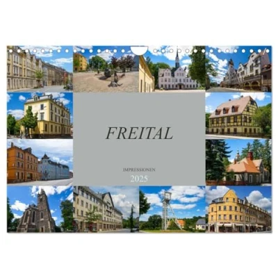 Abbildung von Freital Impressionen (Wandkalender 2025 DIN A4 quer), CALVENDO Monatskalender