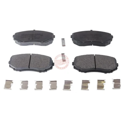 Abbildung von MASTER SPORT 13046056062N SET MS Bremsbelagsatz Vorderachse mit akustischer Verschleißwarnung Anti Quietsch Blech MAZDA: CX 7, 9