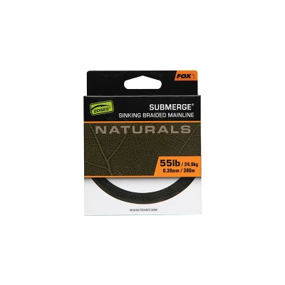 Abbildung von Fox Edges Sub Naturals Braid Dunkelgrüne Karpfenschnur 55lb (300m) Geflochtene Schnur