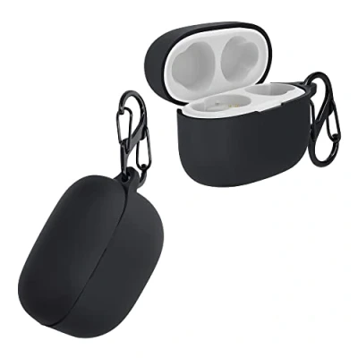 Abbildung von kwmobile Hülle kompatibel mit Sony LinkBuds S Kopfhörer Silikon Schutzhülle Etui Case Cover Schoner in Schwarz