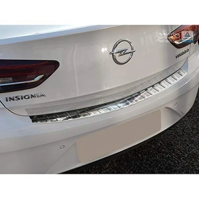 Abbildung von Edelstahl Heckstoßstangenschutz kompatibel mit Opel Insignia Grand Sport 5 türer 2017 2020 &amp; FL &#039;Ribs&#039;