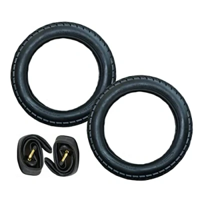 Abbildung von 2x Set 12&quot; Reifen 12½ x 1.75 = 47 203 CBK MS + Schlauch mit 45 Winkel Autoventil Fahrrad Anhänger Kinderwagen Roller Dreirad