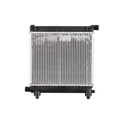Abbildung von NRF 517662 Kühler, Motorkühlung Aluminium 346 293 42 mit Anbauteilen Kühlrippen gelötet MERCEDES BENZ: 190, W124 Limousine, T modell