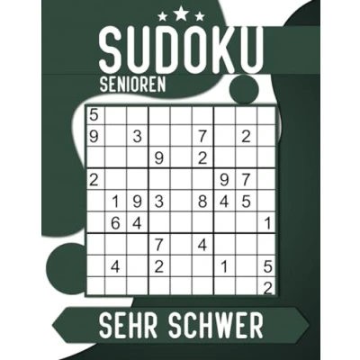 Abbildung von Sudoku Senioren Sehr Schwer mit Lösungen: 200 Großdruck Rätsel, Zeitvertreib für Erwachsene.