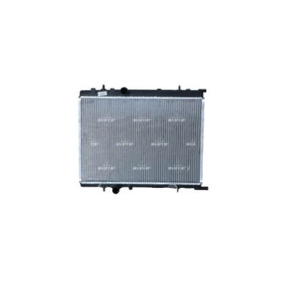 Abbildung von NRF EASY FIT 58308 Kühler, Motorkühlung Aluminium 563 379 29 mit Anbauteilen Kühlrippen gelötet CITROËN: Berlingo / First I