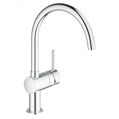 Abbildung von GROHE Minta, Chrom, Hebelgriffe, Einzelbild, Keramik, 4,6 cm, 360