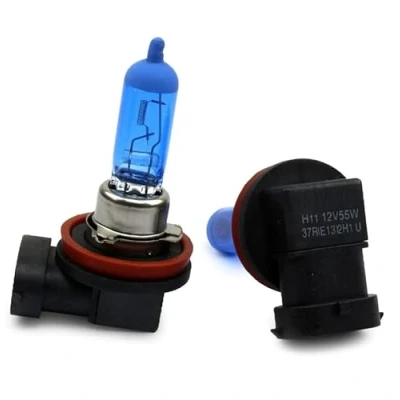 Abbildung von XENON WEISSE OPTIK ca. 6000K Halogen Auto Lampen 12V für Abblendlicht, Fernlicht, Zusatzscheinwerfer und Nebelscheinwerfer nach Wahl. INION® (2x H11 55W)