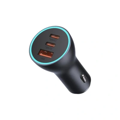 Abbildung von Baseus Car Charger Golden Contactor Pro C+C+U 65W Dark Gray (CGJP010013)