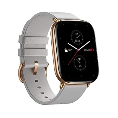 Abbildung von Zepp Smartwatch E 1,65 Zoll Touch Farbdisplay Fitness Armbanduhr 5 ATM wasserdicht Sportuhr mit SpO2 Blutsauerstoffsättigung Messung, 11 Sportmodi (Moon Grey)