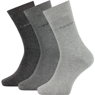 Abbildung von Calvin Klein Herren Classic Socken, Grau, Einheitsgröße (3er Pack)