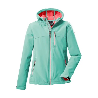 Abbildung von Killtec Softshelljacke &quot;Girls Softshelljacke&quot;, Wasserabweisend, verstellbare Kapuze u Ärmel, Fleece Innenfutter
