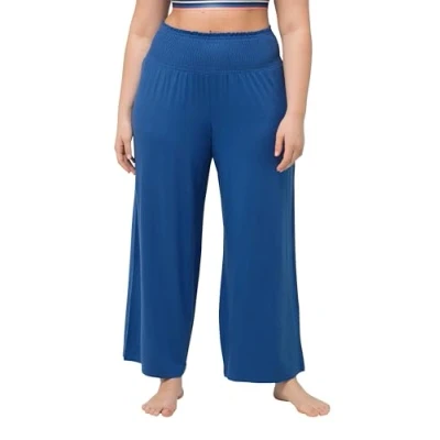 Abbildung von Ulla Popken Homewearmarlene Nachtwäsche Hose, Damen, Größe: 46/48, Gray blue