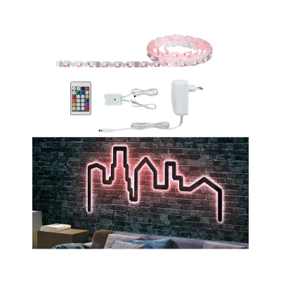 Abbildung von Paulmann LED Streifen Function FlexLED 3D Set 3m RGB 19W 230V/12V 24VA Weiß, 1 flammig