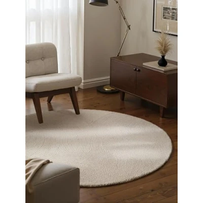 Abbildung von HANSE Home Wollteppich &quot;Eleni&quot;, rechteckig, 18 mm Höhe, Handgetuftet, Wolle, Natur, Wohnzimmer, Schlafzimmer, Skandi, Hygge
