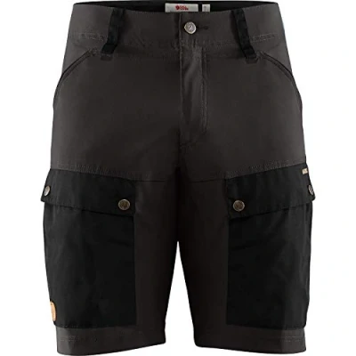 Abbildung von Fjallraven Keb Shorts M mit zwei Taschen für Herren, F80809, Grau (Schwarz / Steingrau), 60