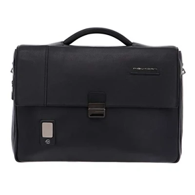 Abbildung von Piquadro Akron Aktentasche Leder 42 CM Laptopfach Aktentasche, Größe: One Size, Black