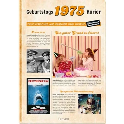 Abbildung von 1975 Geburtstagskurier: Druckfrisches aus Kindheit und Jugend Zum 50. Geburtstag (Geburtstags Zeitung)