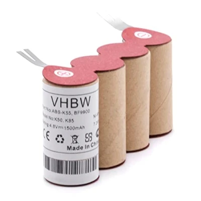 Abbildung von vhbw 1x Akku kompatibel mit Kärcher K85, K50 Staubsauger (1500 mAh, 4,8 V, NiMH)