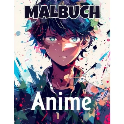 Abbildung von Anime Malbuch: Perfektes Geschenk für Kinder, Jungen und Teenager.