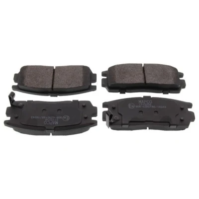 Abbildung von MAPCO 6645 Bremsbelagsatz Hinterachse mit akustischer Verschleißwarnung Anti Quietsch Blech CHEVROLET: Captiva, Captiva Sport, OPEL: Antara