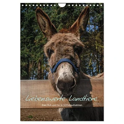 Abbildung von Liebenswerte Landtiere (Wandkalender 2025 DIN A4 hoch), CALVENDO Monatskalender