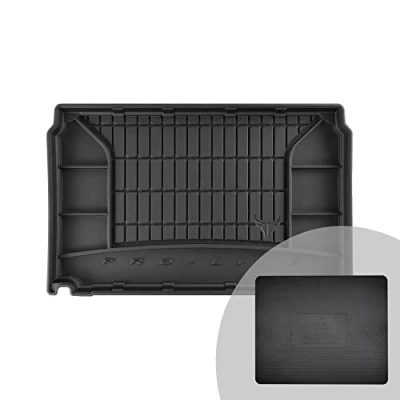 Abbildung von FROGUM ProLine 3D Gummimatte Exklusive Auto Kofferraummatte Kofferraumwanne für Opel Corsa e ab 2019 Bequemer Organiser Die höchsten Kanten