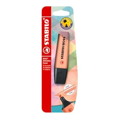 Abbildung von Textmarker STABILO BOSS ORIGINAL Pastel Einzelstift cremige Pfirsichfarbe