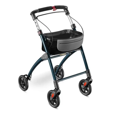 Abbildung von aktivshop Indoor Rollator Wohnungsrollator inkl. Tablett &amp; Stoffkorb, faltbar und leicht