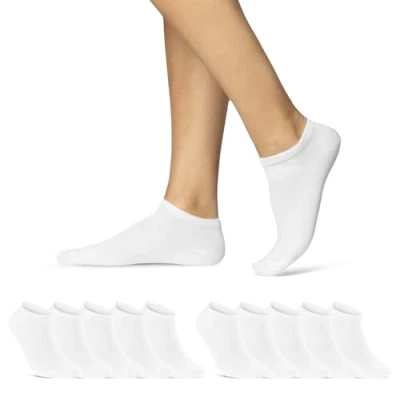 Abbildung von sockenkauf24 Sneakersocken 10, 20, 30 Paar Sneaker Socken Damen &amp; Herren Schwarz Weiß Grau (Schwarz, 10 Paar, 47 50) Baumwolle 16900 WP