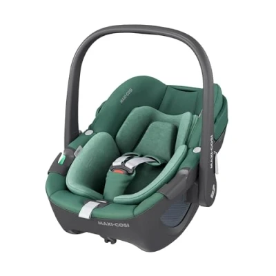 Abbildung von Maxi Cosi Babyschale Pebble 360 i Size Essential Green, bis: 13 kg, Baby Autositz ab Geburt 15 Monate (40 cm 83 cm) Easy in Gurtsystem