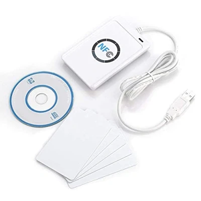 Abbildung von FTVOGUE NFC Lesegerät RFID Reader/Writer ACR122U ISO 14443A / B + Freie Software in Weiß
