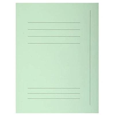 Abbildung von Exacompta 235004E 50er Pack Einschlagmappen SUPER. Aus Manila Karton mit 3 Innenklappen für DIN A4 Pastellfarbe grün Juris Mappe Sammelmappe Dokumentenmappe Aufbewahrungsmappe