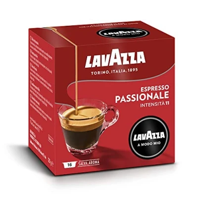 Abbildung von Lavazza A Modo Mio Espresso Passionale, 2er Pack, 2 x 16 Kapseln