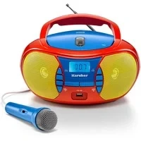 Abbildung von Karcher RR 5026 Boombox (FM Tuner, UKW mit RDS, 2,4 W, CD Player, USB Anschluss für MP3 Wiedergabe, Kopfhöreranschluss)