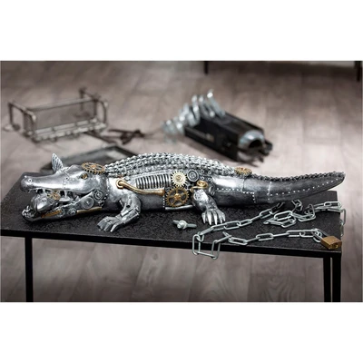 Abbildung von Casablanca by Gilde Tierfigur &quot;Skulptur &quot;Steampunk crocodile&quot;&quot;
