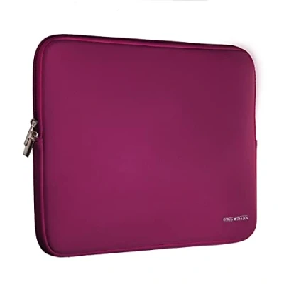 Abbildung von König Design Laptoptasche Laptophülle 15 Zoll stoßfeste Notebooktasche Laptop Schutzhülle Notebook Sleeve Hülle PC Schutztasche Weinrot