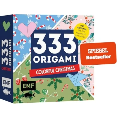 Abbildung von 333 Origami Colorful Christmas: Mit Anleitungen und weihnachtlichen Papieren