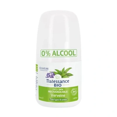 Abbildung von Natessance Bio 24 Stunden Deodorant mit Eisenkraut Pour tous les skins 50ml nachfüllbar