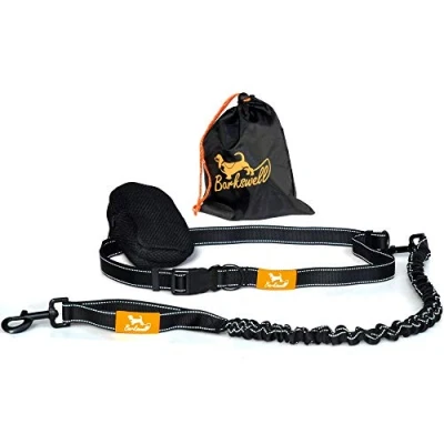 Abbildung von Joggingleine Hunde Handfreie Hundeleine für Laufen und Wandern Bauchgurt Elastische Bungee Leine bis zu einem Gewicht von 60kg