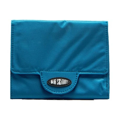 Abbildung von Big Skinny Trixie Damen Tri Fold Slim Wallet für bis zu 30 Karten ozeanblau