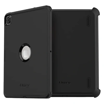 Abbildung von OtterBox Defender Hülle für iPad Pro 12,9&quot; (3. gen/4. gen/5. gen/6. gen), Schutzhülle mit integriertem Displayschutz, 2x nach Militärstandard getestet, Schwarz, Keine Einzelhandelsverpackung