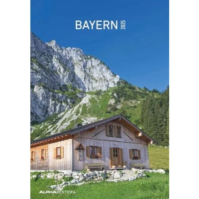 Abbildung von Alpha Edition Bayern 2025 Bildkalender, 23,7x34cm, Wandkalender mit Platz für Notizen und vielen Zusatzinformationen, Bilder aus dem Bundesland, deutsches Kalendarium Ferientermine DE/AT/CH