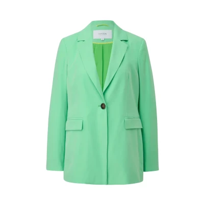 Abbildung von comma casual identity MIT Pattentaschen Blazer, Damen, Größe: 36, Grün